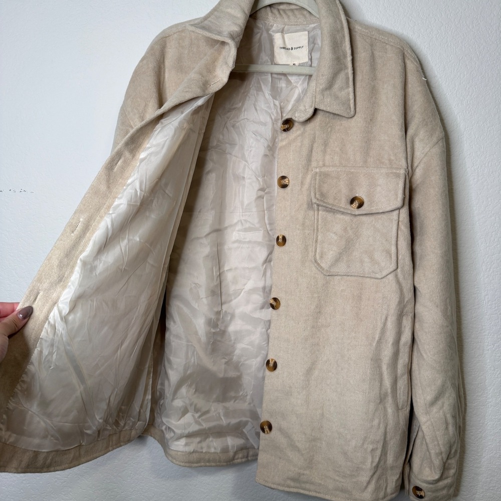 Thread & Supply Beige Shacket - Picture 7 of 11